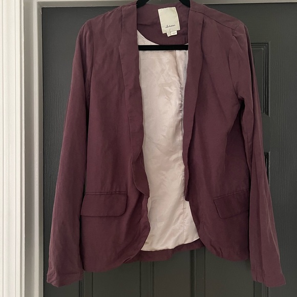 Anthropology Elevenses Plum jacket size 8 - Picture 5 of 7
